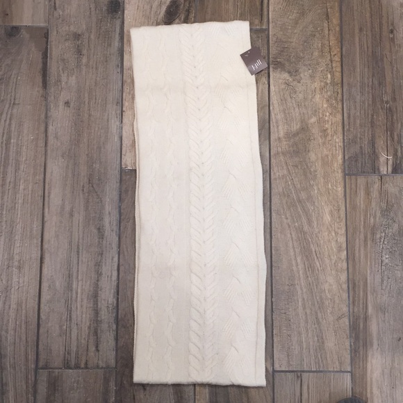 🧣 NWT J.Jill Infinity Cream Cable Knit Scarf 🧣 - Picture 2 of 5